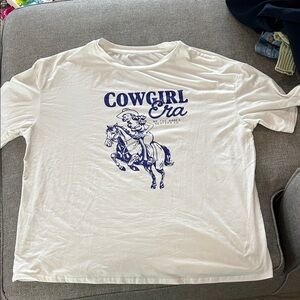 Cowgirl era oversized t-shirt